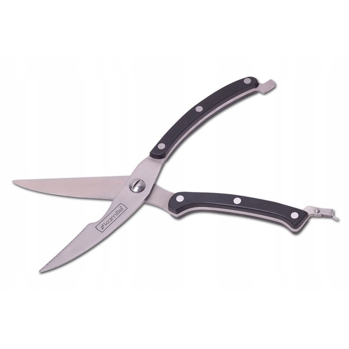 Foarfeci bucatarie Kamille, 25cm, inox, pentru taiere carne si oase
