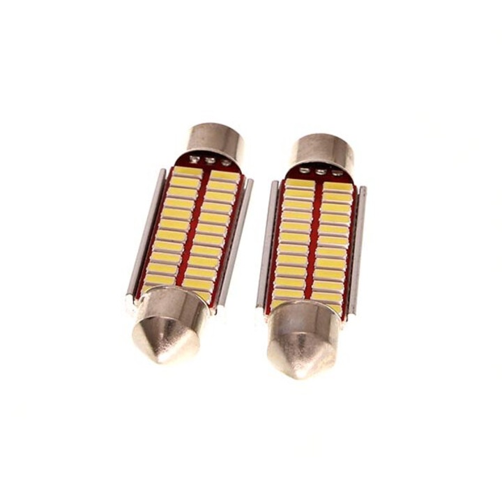 Комплект от 2 тръбни LED крушки Maxgear, 12V/5W, 11x42mm