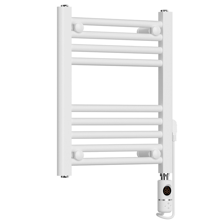 Elektromos radiátor, MalTec, BH300W, termosztát, 300 W, fürdőszobai fűtés, időzítő, 40°C - 65°C, fehér