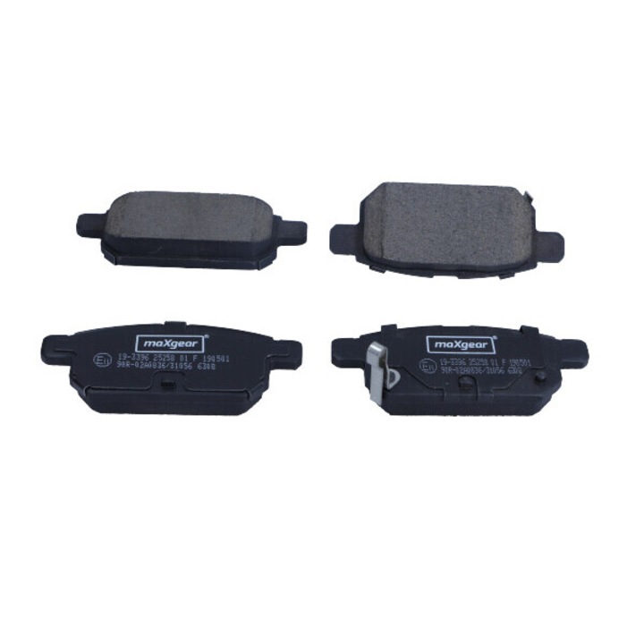 Maxgear hátsó fékbetétek Suzuki Swift 2010-hez érzékelővel