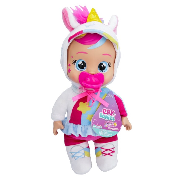 Кукла бебе Cry Babies Tiny Cuddles Doll - Stars Talent Tiny Dreamy, IMC911529-911574