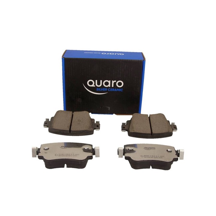 QUARO hátsó fékbetét készlet SKODA OCTAVIA 12-/A1/LEON 12-hez, kerámia, ezüst