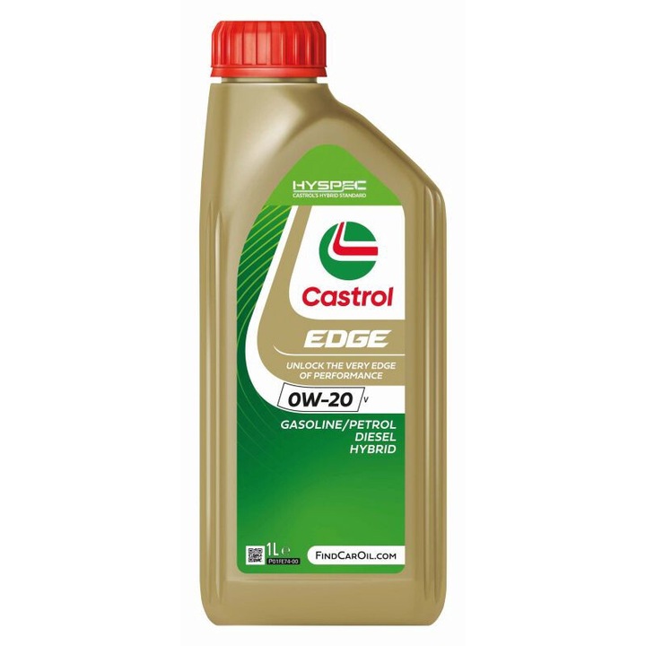 Ulei motor, Castrol, 0W20, EDGE, sintetic, 1L