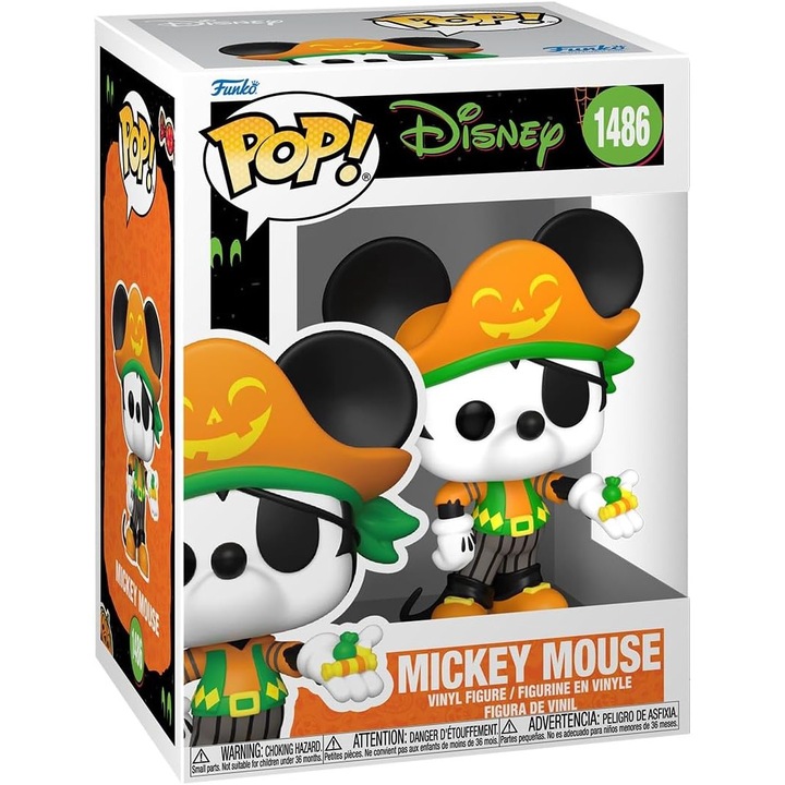 Фигурка Funko Pop, Disney Halloween, Pirate Mickey, 10 cm, Многоцветен