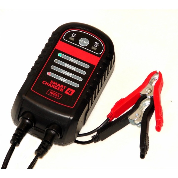 Redresor auto IDEAL SMART4 6V/12V 4A, 7 etape de incarcare, IP65, 180cm