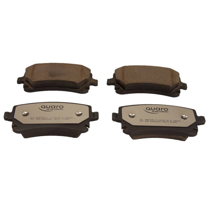 QUARO hátsó fékbetét készlet VW T5 03-/A4/A6/A8 04-hez érzékelő nélkül, kerámia, ezüst
