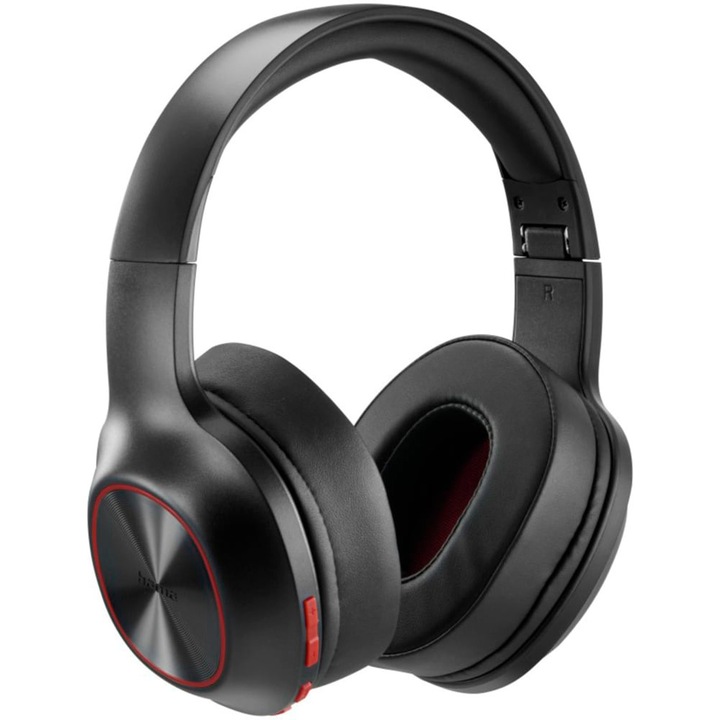 Hama Spirit Calypso II fejhallgató, Over-Ear, Bluetooth, többpontos, mélyhangkiemelés, összecsukható, mikrofon, fekete