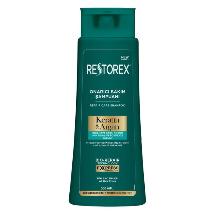 Sampon de par Restorex, Epanorthotiko, Argan & Keratin, 500 ml, Unisex, Degradat