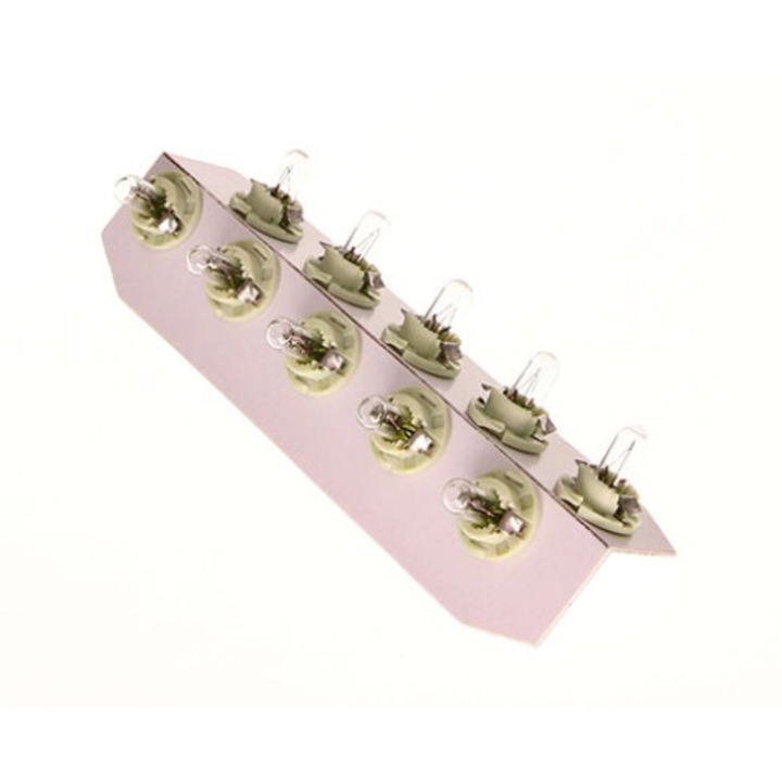 10 db Narva BAX 12V/2W 8.4D autós izzókészlet, világoszöld