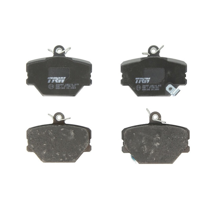 Set placute de frana fata TRW compatibile cu Smart Cabrio, City-coupe, Crossblade, Fortwo, Roadster