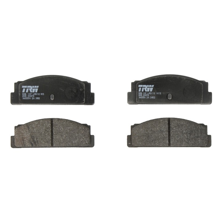 TRW hátsó fékbetét készlet, Fso 125p, 132p, Polish, Polish I, Polish II, Polish III kompatibilis