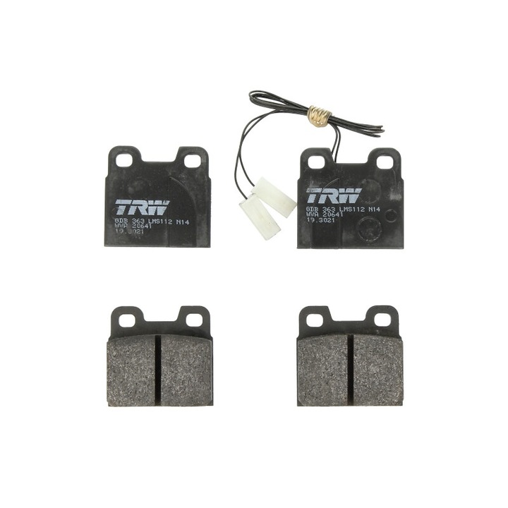 Alfa Romeo 75, 90, Gtv, Rz, Sz kompatibilis TRW hátsó fékbetét készlet
