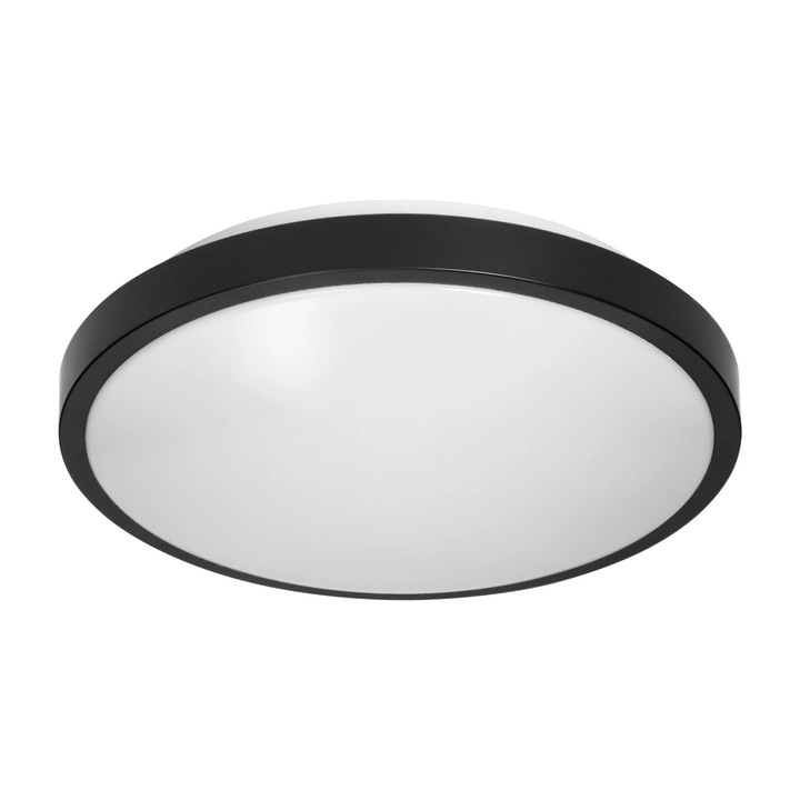 Плафон VIRONE SELENE CL/2XE27-10/B, 2xE27, макс. 2x60W, IP54, IK07, черно/бяло