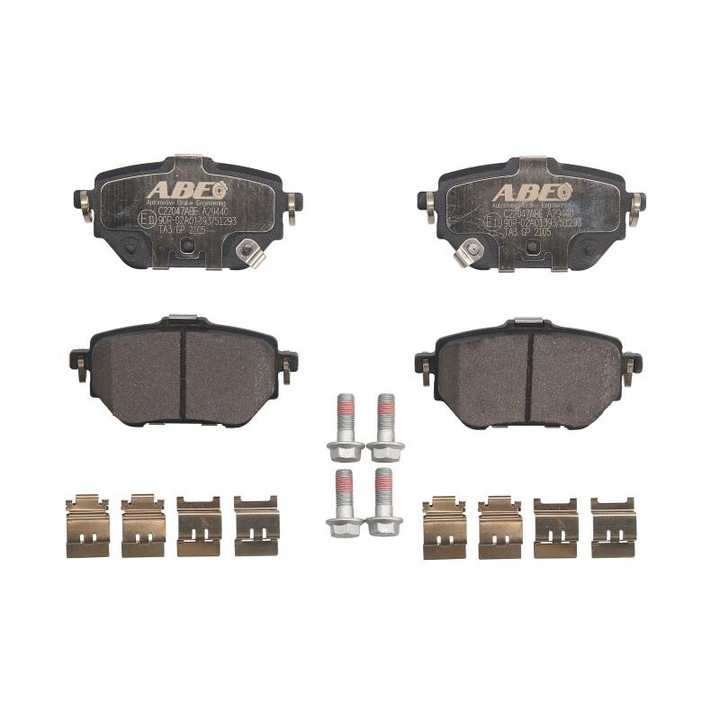 Toyota Corolla 1.6-tal kompatibilis ABE hátsó fékbetét készlet