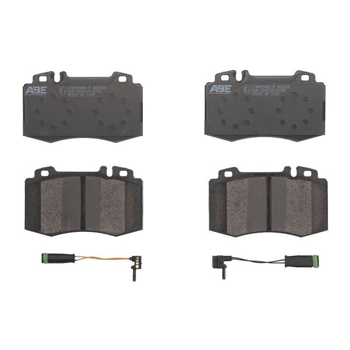 Első fékbetét készlet ABE, kompatibilis Mercedes C Cl203, C T-modell S203, C W203, Clk A209, Clk C209, Cls C219, E T-model S211, E W211, S W220, Sl R230