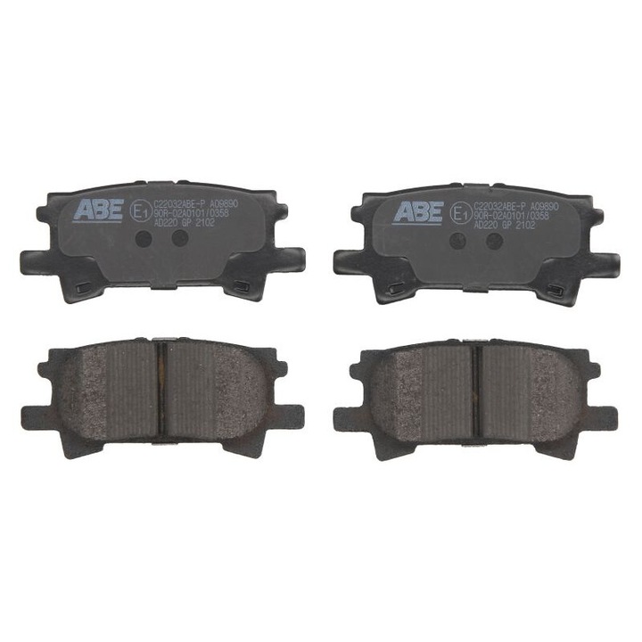 ABE hátsó fékbetétkészlet, Lexus Rx-szel kompatibilis