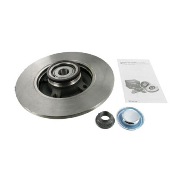 Комплект задни спирачни дискове SKF за PEUGEOT 307/C4 04- с лагер