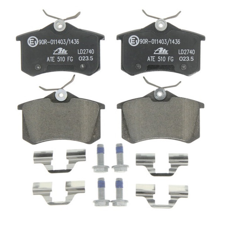 Set placute de frana spate ATE compatibile cu Citroen C3 II, C3 Picasso, C4, C4 Cactus, C4 I, Ds3