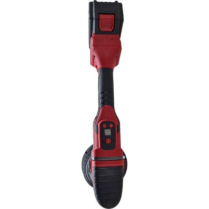 Полираща машина с двойно действие, Rooks, 20V, 125mm x 15mm, 2100-4800 RPM, 4Ah, тъмночервено/черно