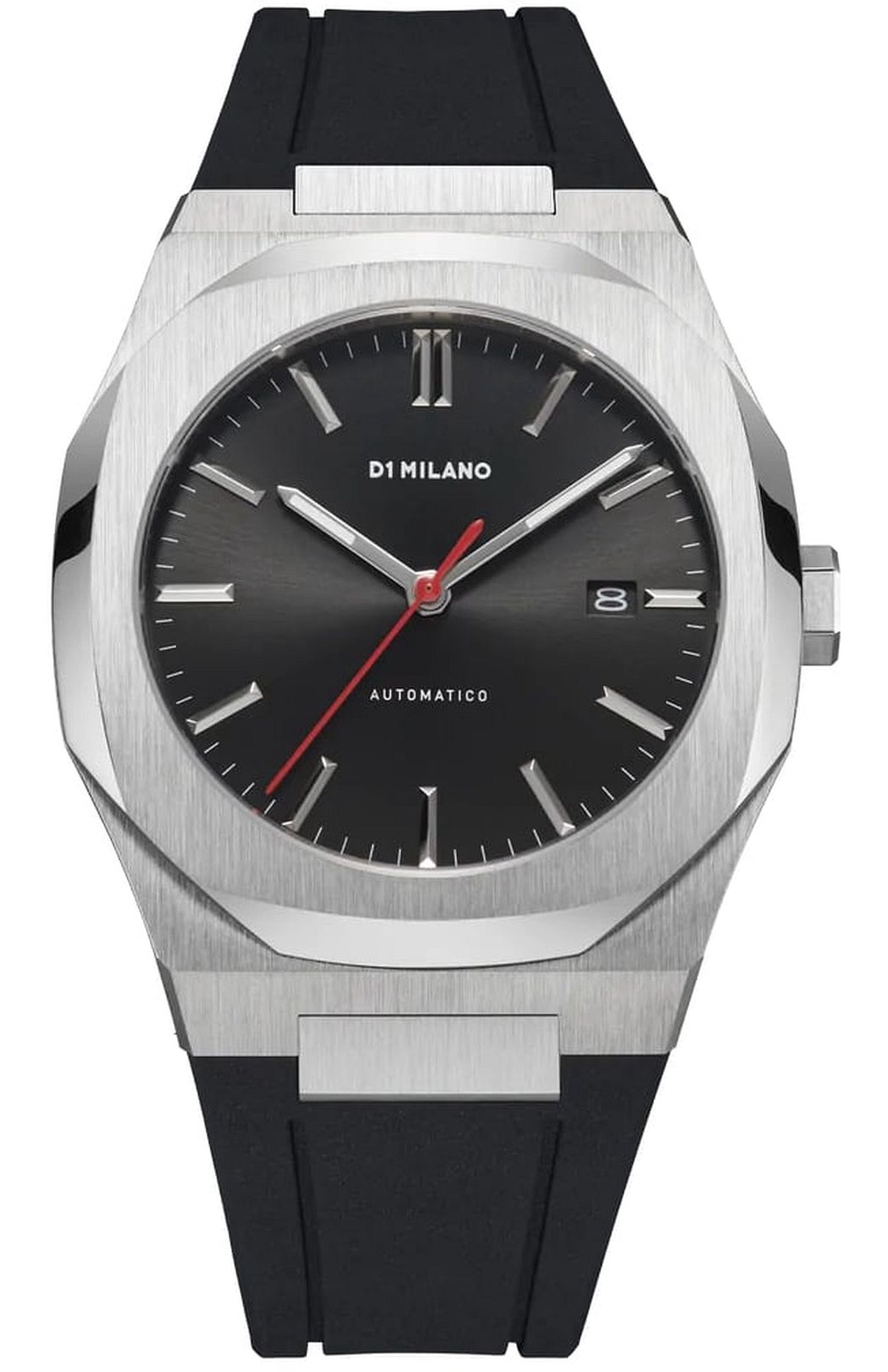 Ceas barbati D1 Milano Automatic, mecanism Miyota 9015, negru