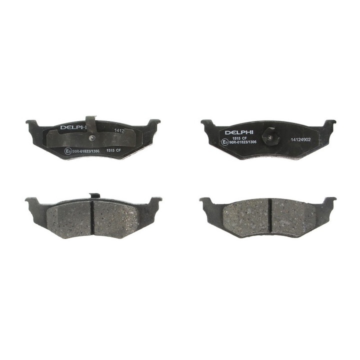 Chrysler 300m, Cirrus, Concorde, Le Baron, Lhs, Neon, Neon II, Pt Cruiser, Saratoga, Sebring, Stratus, Vision, Voyager III típusokkal kompatibilis DELPHI hátsó fékbetét készlet