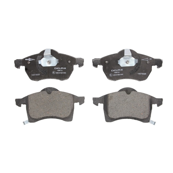 Set placute de frana fata DELPHI compatibile cu Opel Astra F, Astra F Classic, Astra F/kombi, Astra G, Astra G Classic, Astra G/kombi, Meriva B, Zafira A