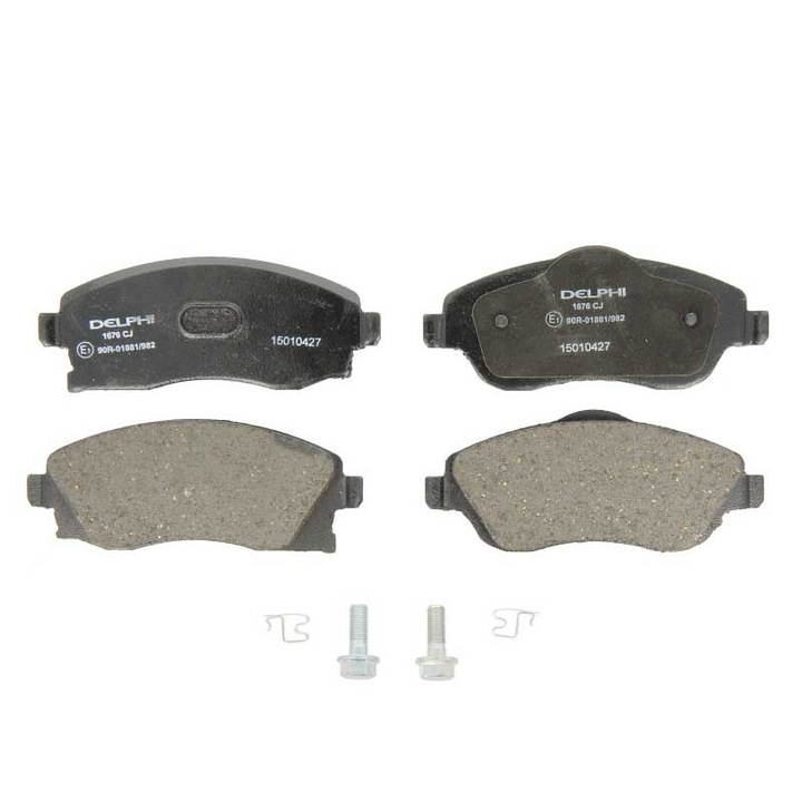 Комплект предни спирачни накладки DELPHI съвместими с Opel Combo Tour, Combo/миниван, Corsa B, Corsa C, Corsa C/хечбек, Meriva A, Tigra