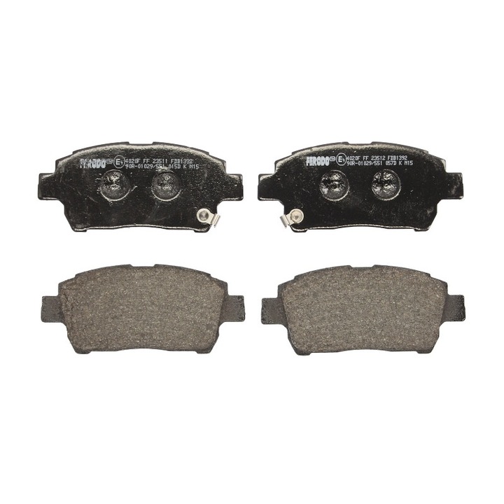 Első fékbetét készlet, FERODO, kompatibilis Toyota Bb I, Celica, Corolla, Corolla Verso, Mr2 III, Opa, Prius, Probox / Succeed, Will Cypha I, Yaris, Yaris Verso