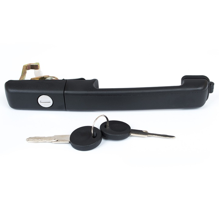 Kilincs, MODECAR, VW Passat B3, 1988-1993, fekete, zárral és kulccsal