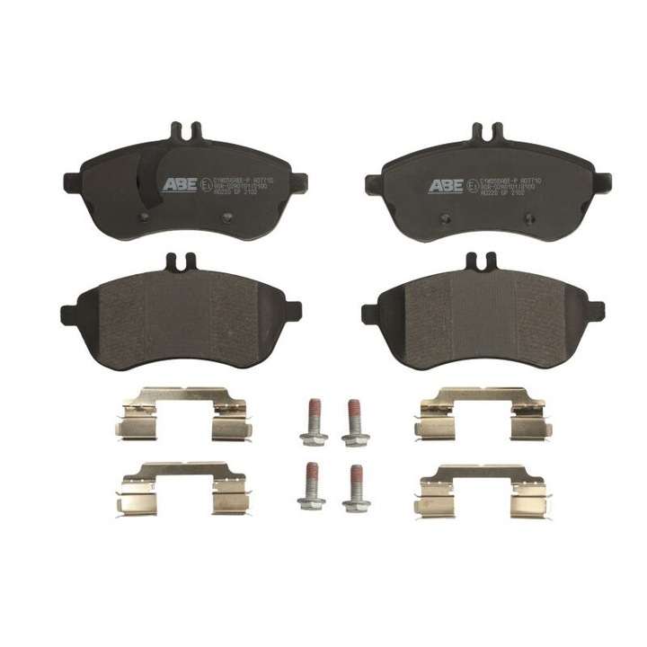 Első fékbetét készlet ABE, kompatibilis Mercedes C C204, C T-model S204, C W204, E A207, E C207, E T-model S212, E W212, Slc R172, Slk R172