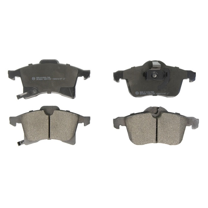 Комплект предни спирачни накладки LPR, съвместим с Opel Astra G, Astra H, Astra H Gtc, Astra H/kombi, Combo Tour, Combo/миниван, Corsa C, Corsa C/хечбек, Corsa D, Corsa E, Meriva A