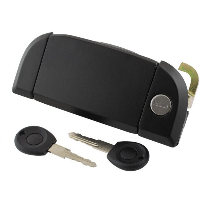 Bal első külső ajtó kilincs kulcsokkal VW T4 Transporter 1990-2003, fekete