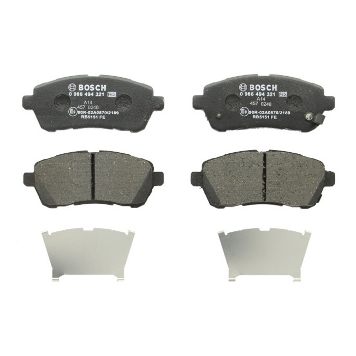 Set placute de frana fata BOSCH compatibile cu Ford Fiesta VI 174691