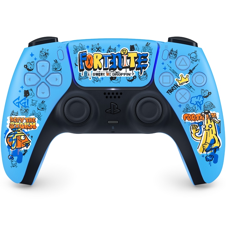 Безжичен контролер PlayStation 5 (PS5) DualSense, Fortnite Limited Edition