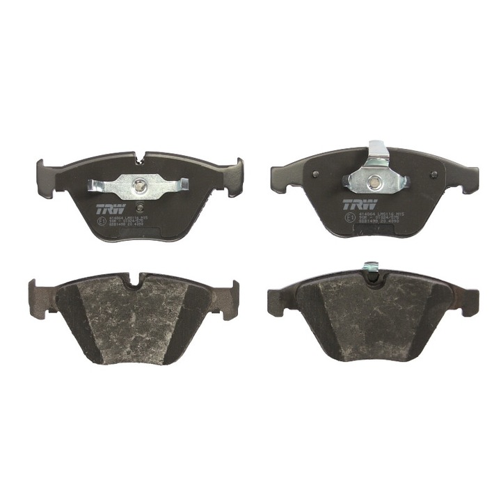 TRW első fékbetét készlet, Bmw 1 E82, 3 E90, 3 E91, 3 E92, 3 E93, 5 E60, 5 E61, 6 E63, 6 E64, 7 E65, E66, E67, X1 E84, Z4 E89 kompatibilis