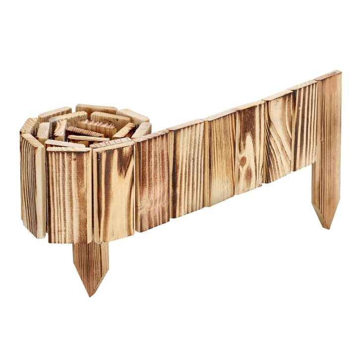 Палисада Kotarbau, Дървена, 10x110см, За градината, Лесен монтаж, Защита от животни