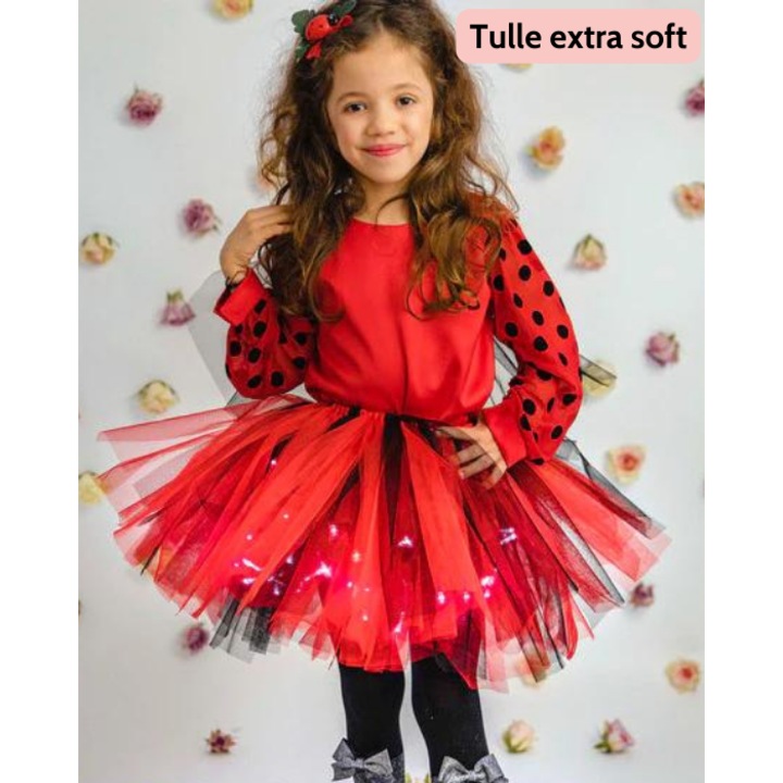 Luminite szoknya, Katicabogár - Extra puha tüll, Cerbare