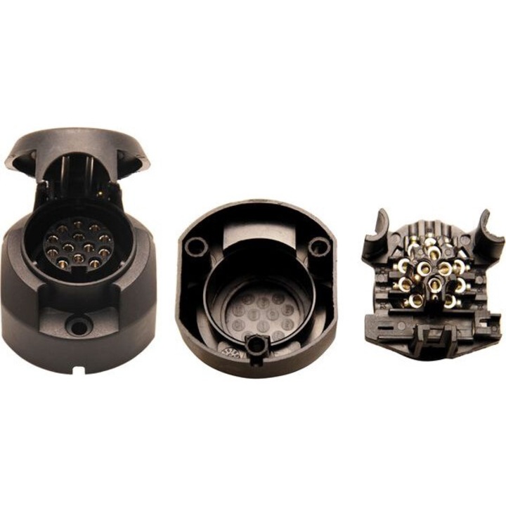 Accesorii remorci auto, BGS, 13 pini, negru