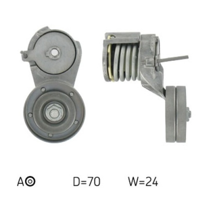 SKF többcsatornás szíjfeszítő VW 1.4-1.6 96-hoz görgős