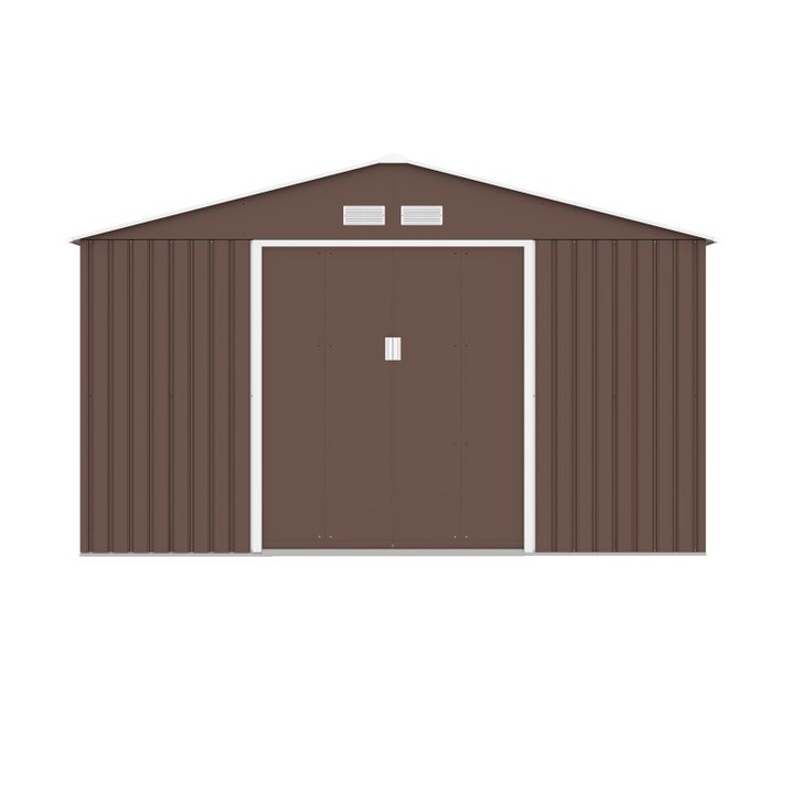 Градинска барака за инстументи, Aria XL, цвят Кафява, 340х319х210см