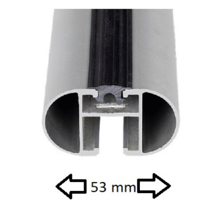 Bare transversale AMOS AERO 1,2 m cu lacat, set 2 buc.