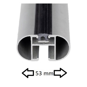 Bare transversale AMOS AERO 1,2 m cu lacat, set 2 buc.