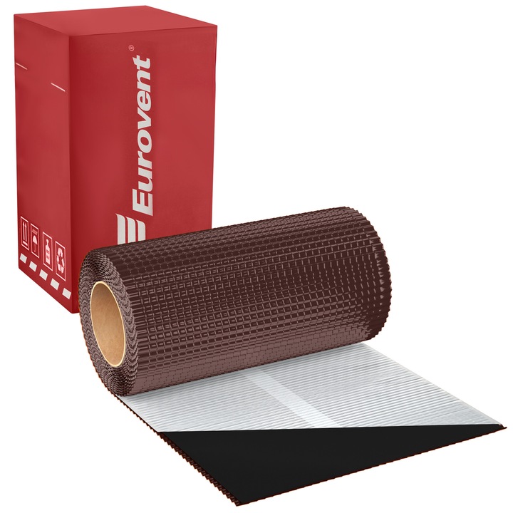 Banda etansare cos fum, 300 mm x 5 m, RAL 8017, plumb, Eurovent Flex Standard Pb