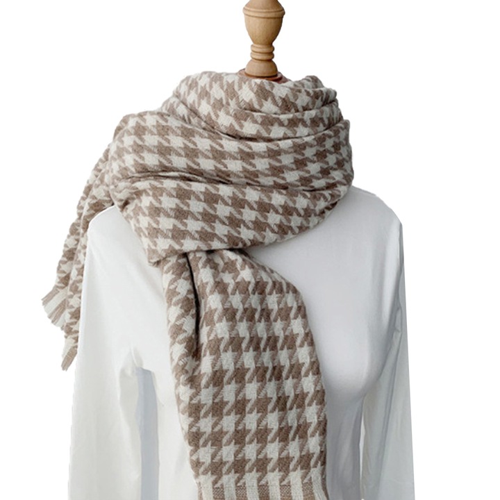 Esarfa de iarna pentru femei, multicolor, 30x180cm, set de accesorii elegante