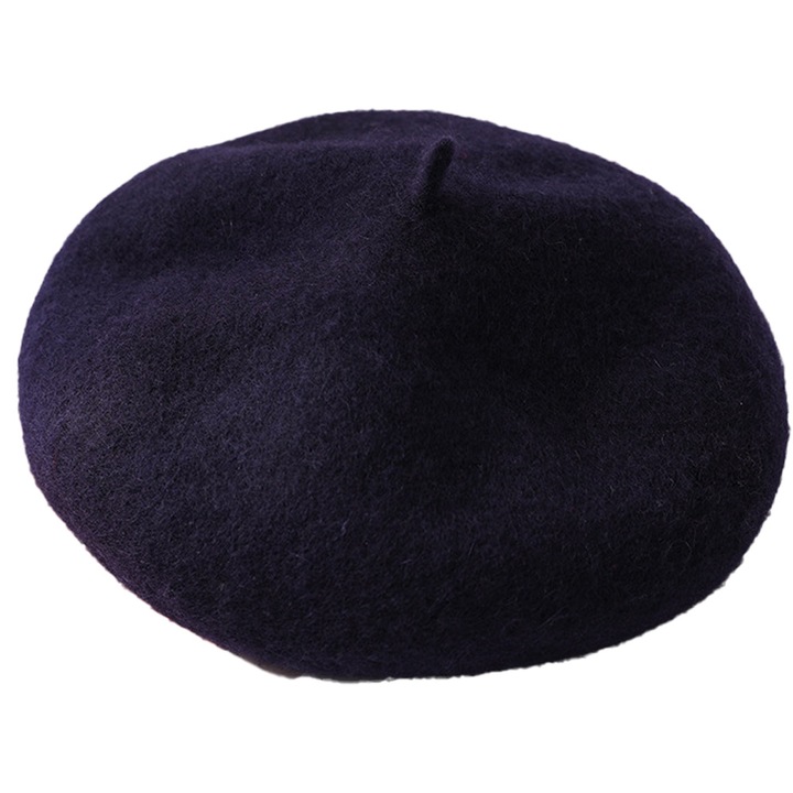 Női barett, Jormftte, gyapjú/akril, kék, 55-58cm