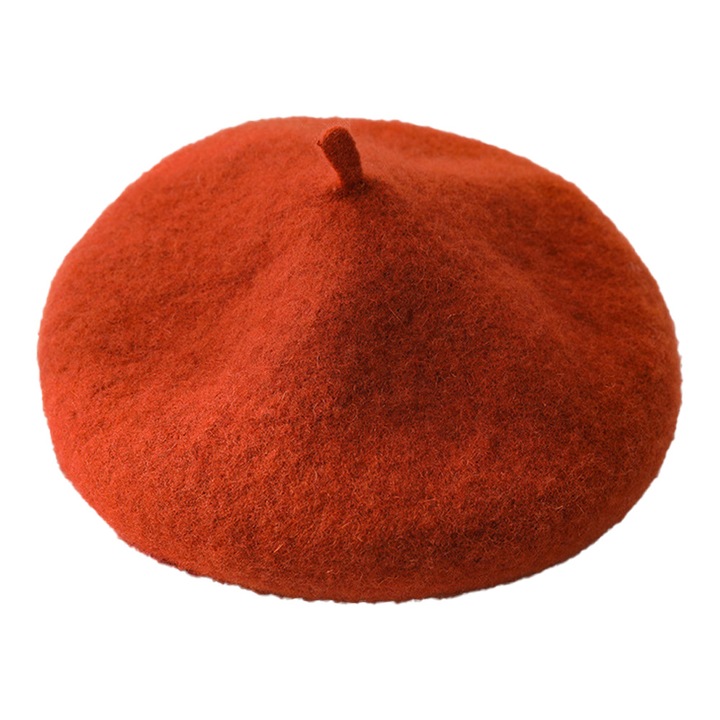 QttvbTna барета, топла, дишаща, вълнена, 55-58 см, Червена