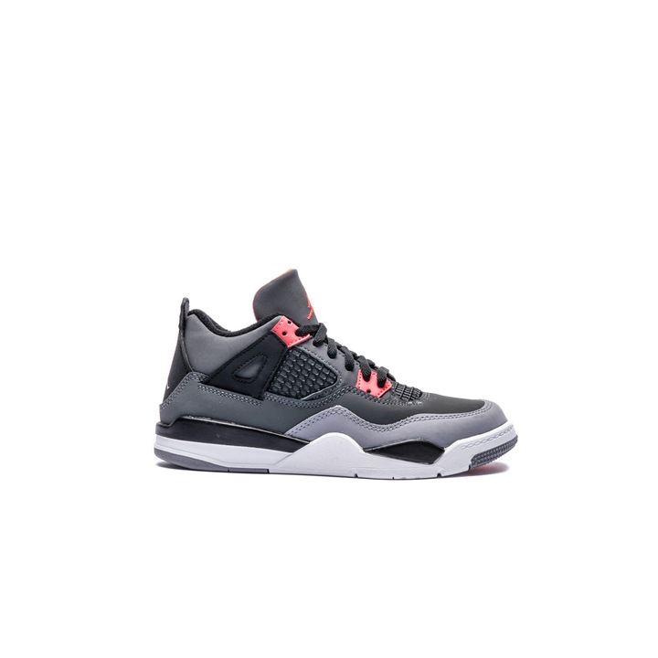 Ghete sport copii Jordan 4 Retro Infrared PS, Gri, 27.5 EU
