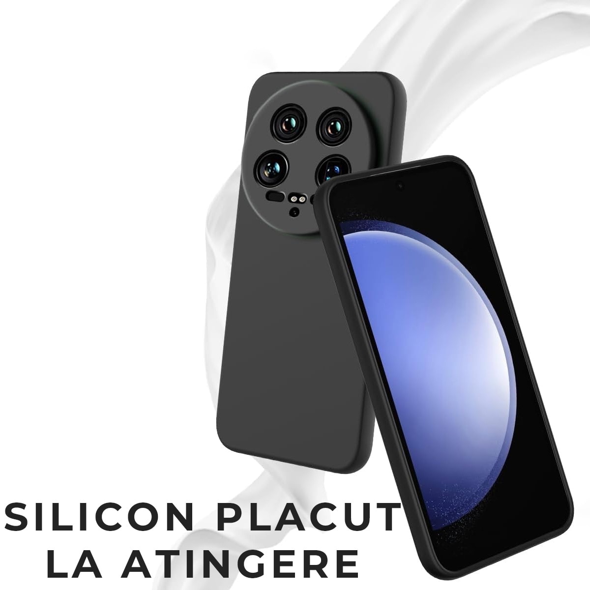 Husa pentru Honor Magic 7 Pro Daden® Silicon SoftFlex, Ultra Slim, Protectie sporita, Interior de microfibra, Negru