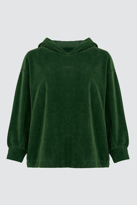 JIMMY KEY, Hanorac regular fit, Verde inchis, One Size