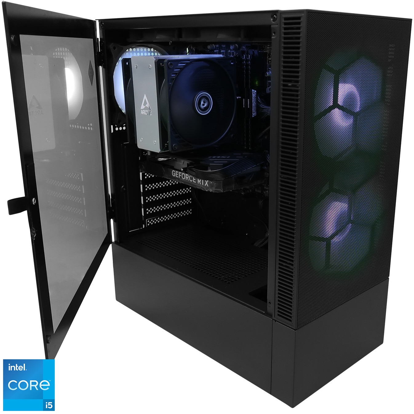 Sistem Desktop PC Gaming A+ cu procesor Intel® Core™ i5 14400F